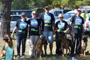 Olf and his progeny with bitework prizes